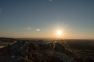 couché de soleil aux Monts d'Arrée